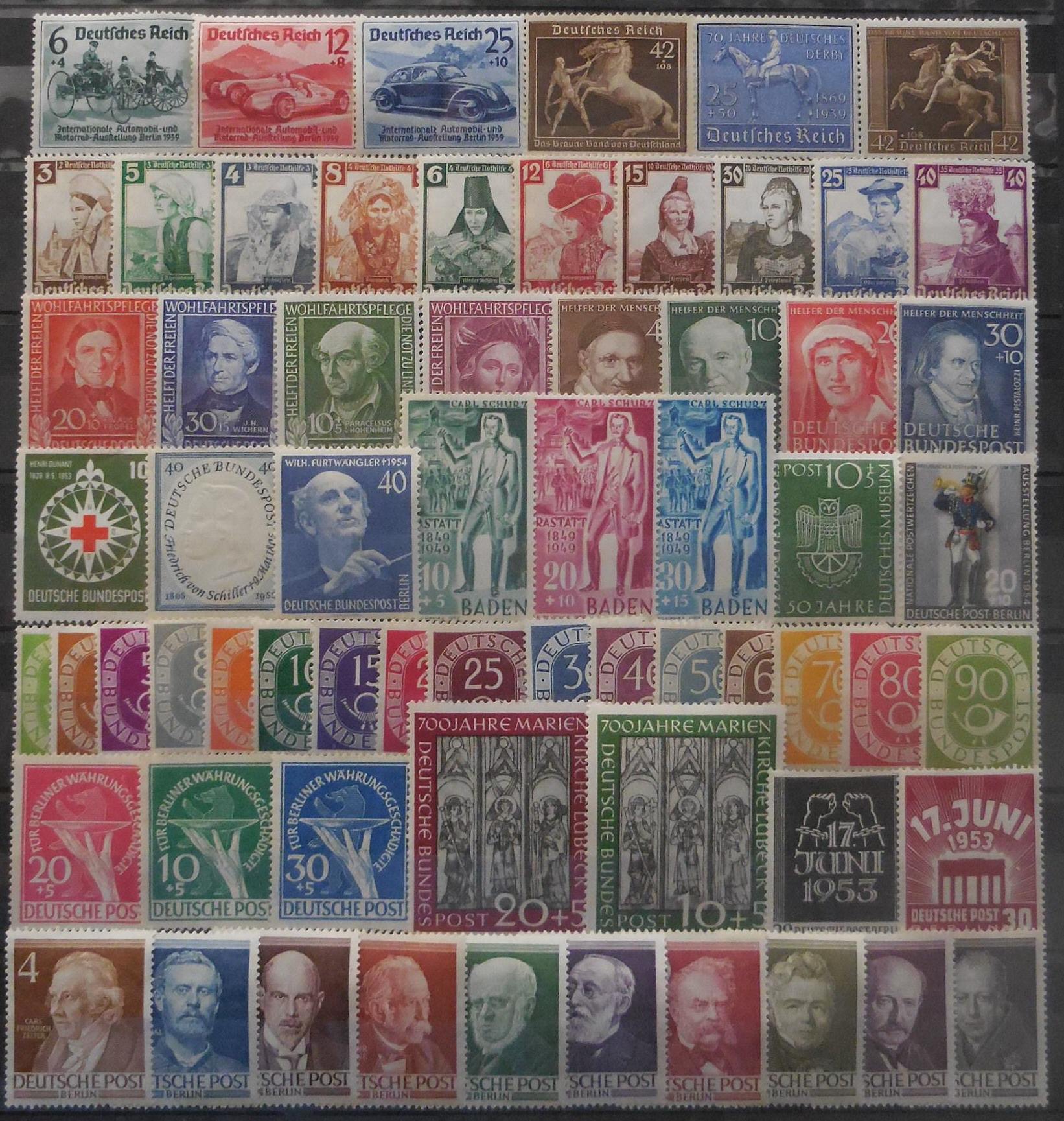 German stamps for collectors on approval