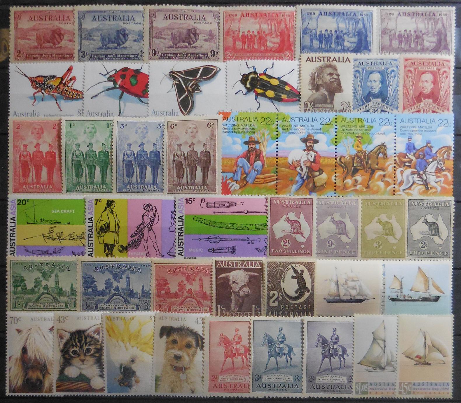 Australian stamps for collectors on approval
