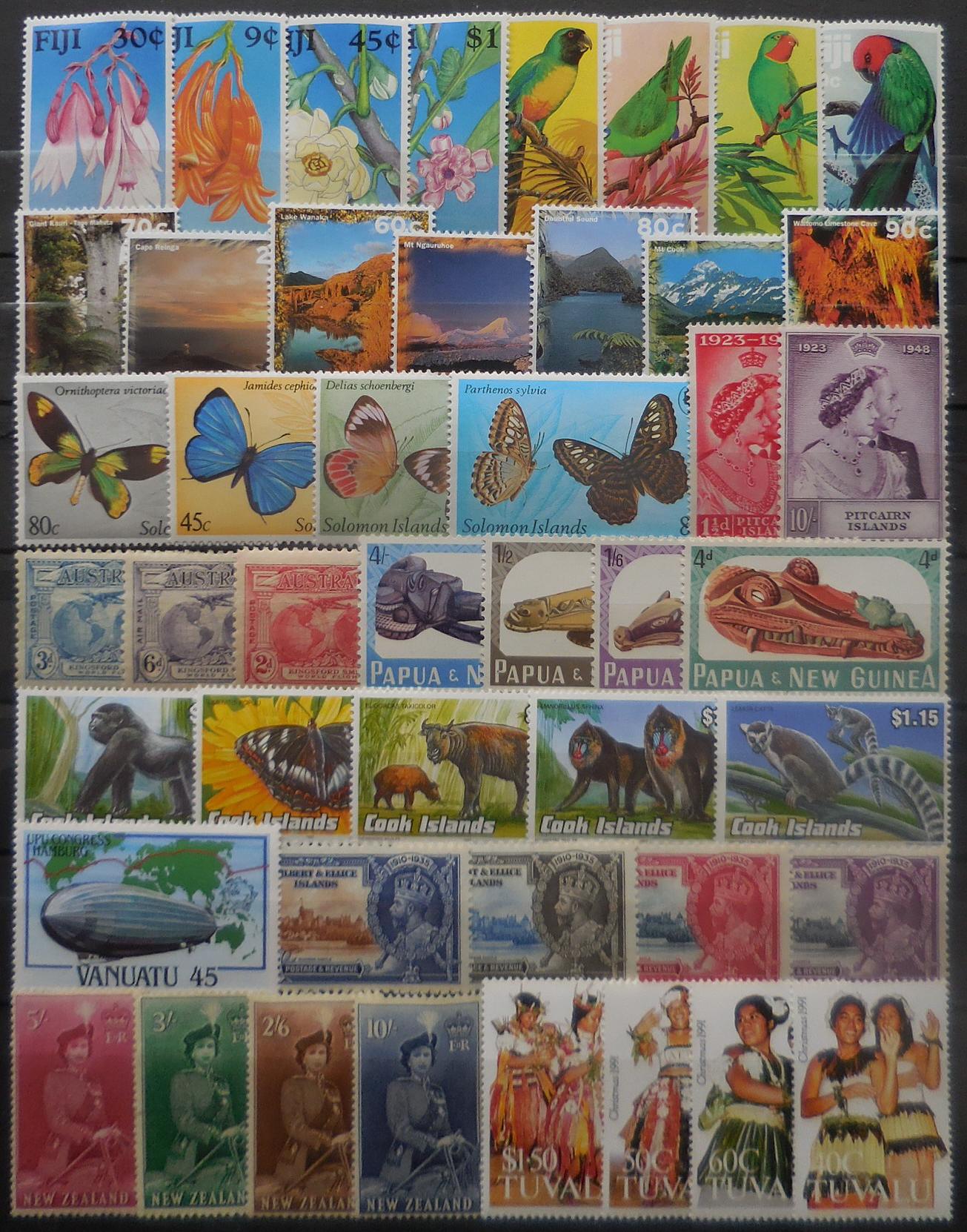 British pacific stamps for collectors on approval